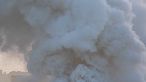 thick smoke rises in the air after an israeli missile attack on the gaza strip, palestine