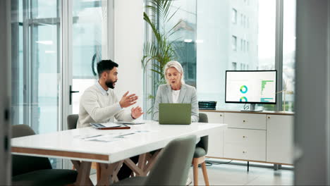 business meeting and data analysis in an office
