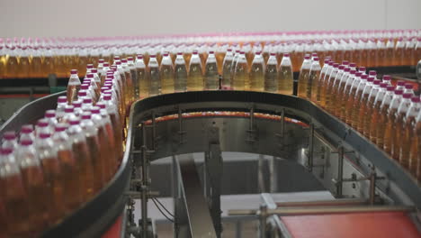 bottling line in action