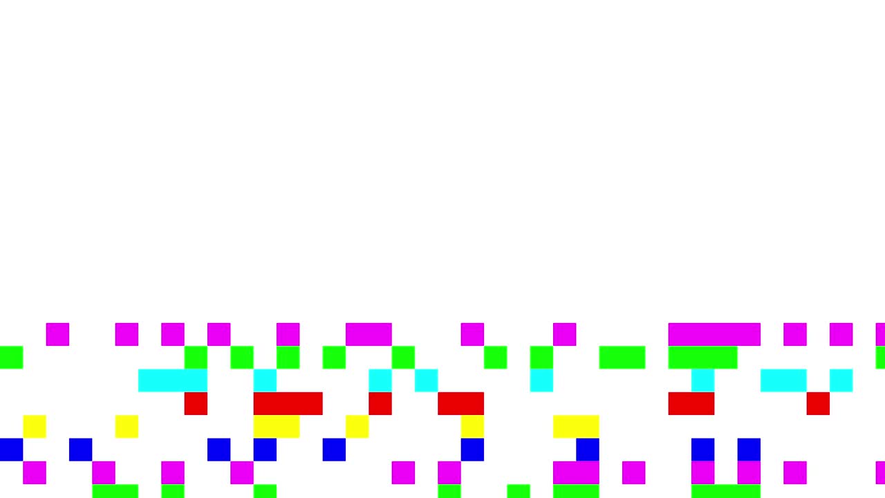 señal de ruido digital multicolor