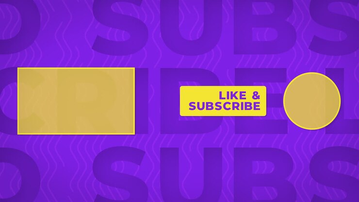 YouTube Like Subscribe End Screen
