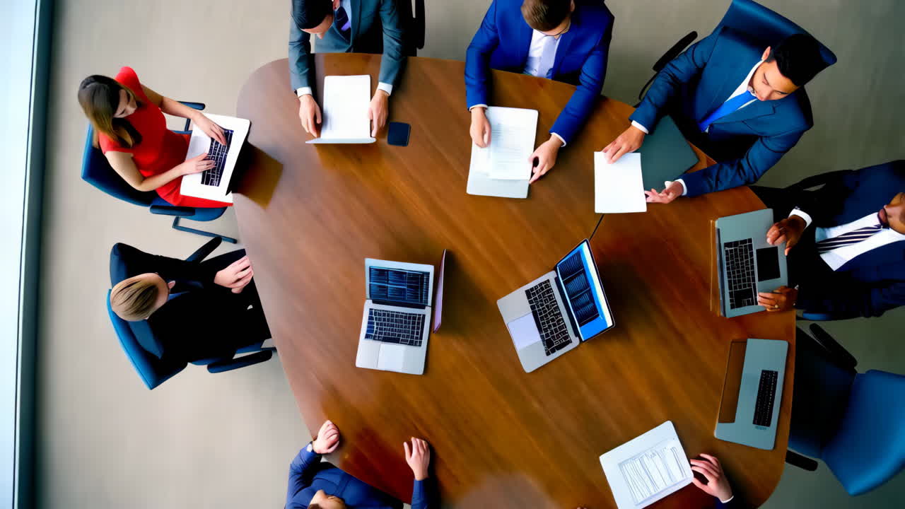 reunión de negocios en curso