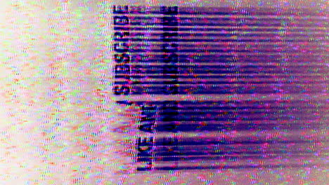 Me-Gusta-Y-Suscríbete-Error-De-Título,-Morado-Sobre-Fondo-Blanco,-Vertical,-Estilo-Retro-Vhs