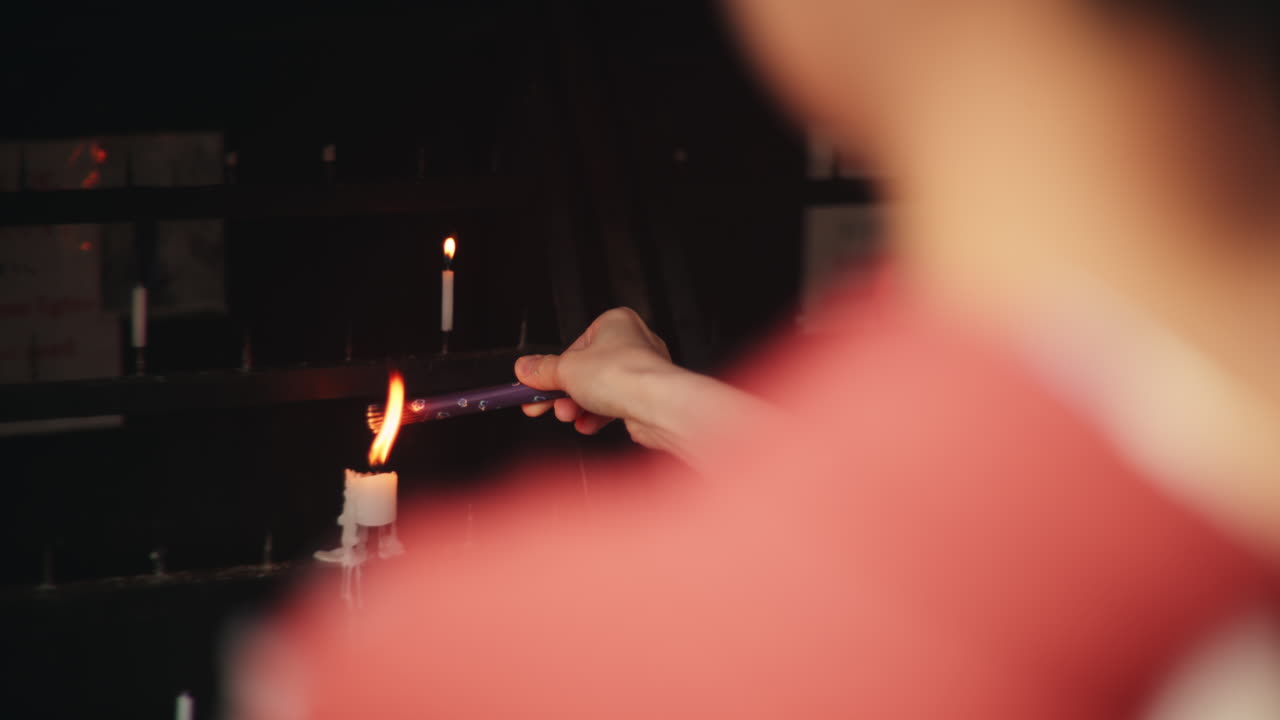 Incense sticks in hand