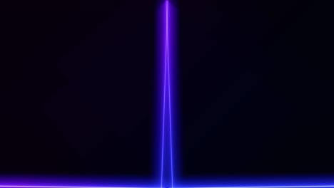 marco de neón de luz abstracta en fondo negro. espectáculo de láser animación en bucle. video 4k