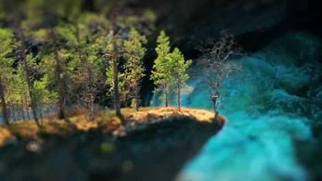 An-aerial-of-the-Snelifossen-waterfall,-Norway-1