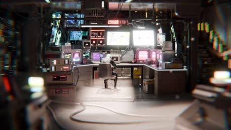 la sala de control del ciberpunk