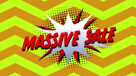 massive sale graphic on explosion