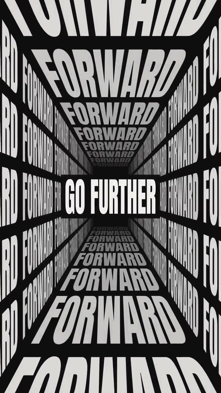 Kinetic Typography Animation with Forward and Go Further Text