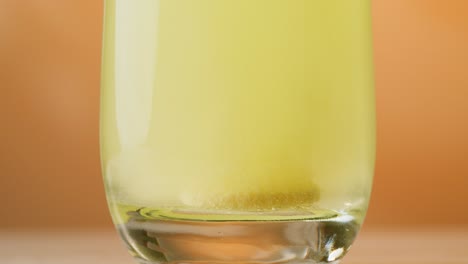 effervescent tablet dissolving in water