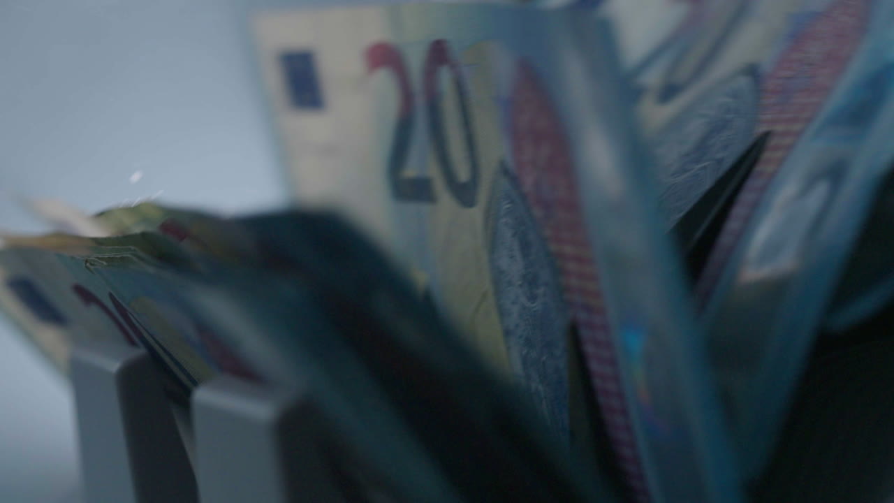 Stack of Euro banknotes