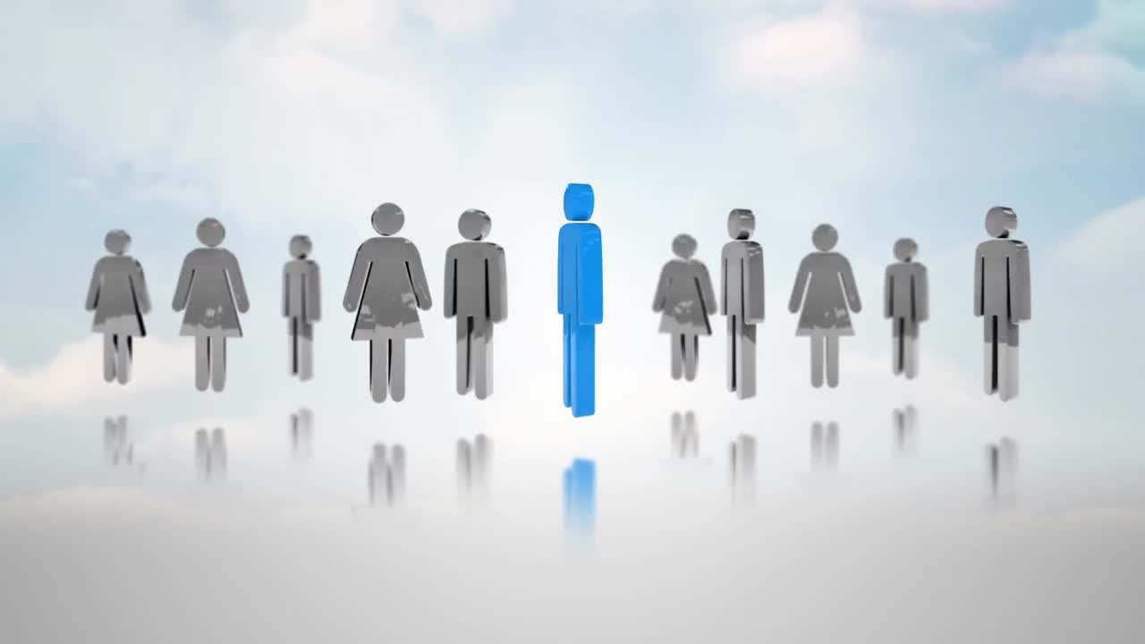 3d 남성과 여성 순환