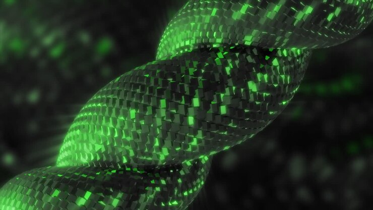 Abstract Green Spiral