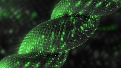 abstract green spiral