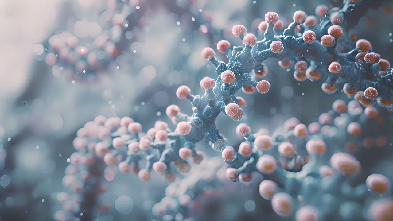 Abstract Microscopic Biological Structure