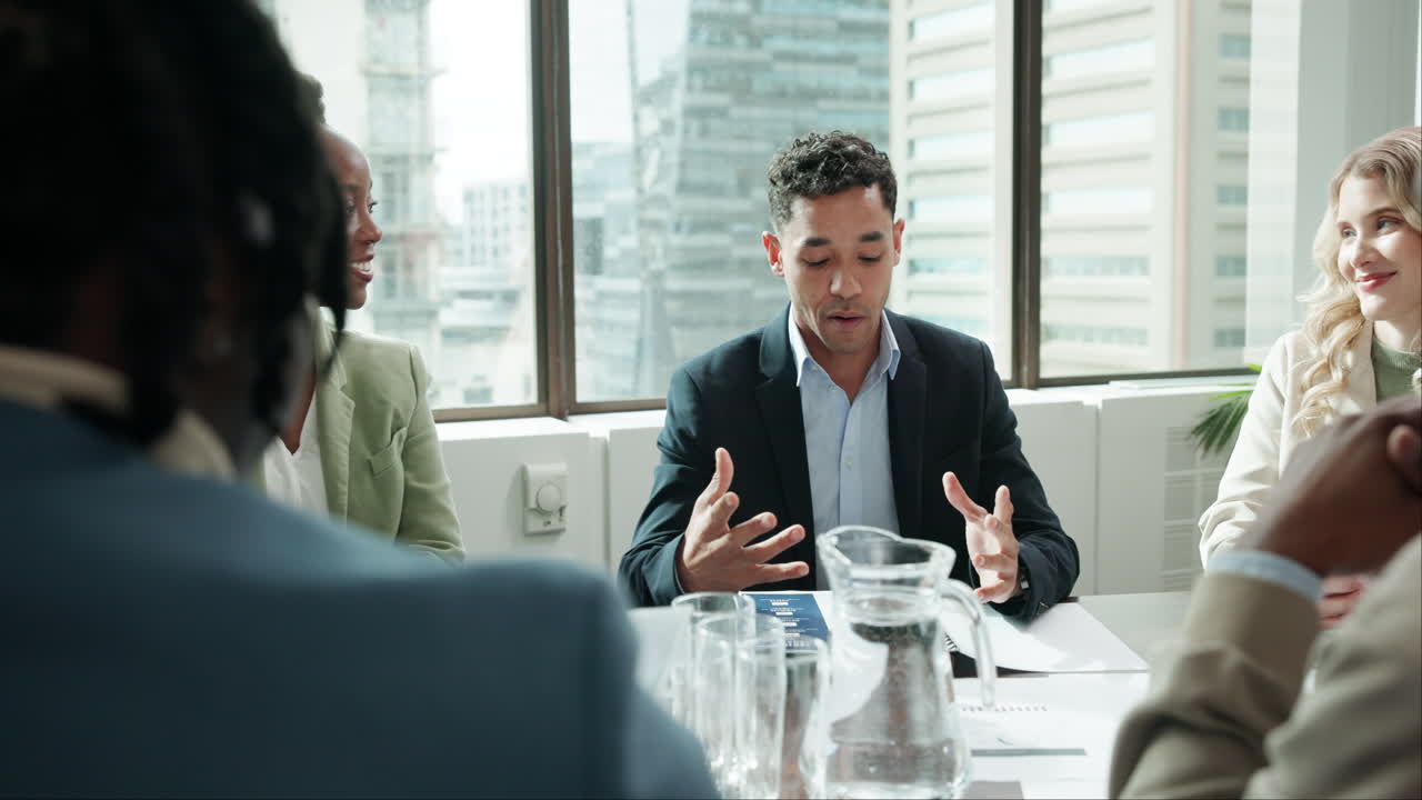 현대적 인 사무실 에서 사업 회의