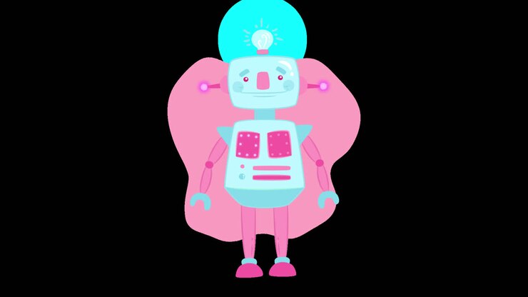 Dolce robot dei cartoni animati