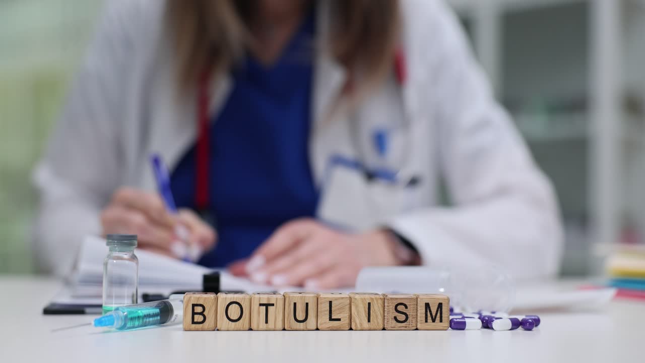 Wooden blocks spell botulism as doctor checks antitoxin