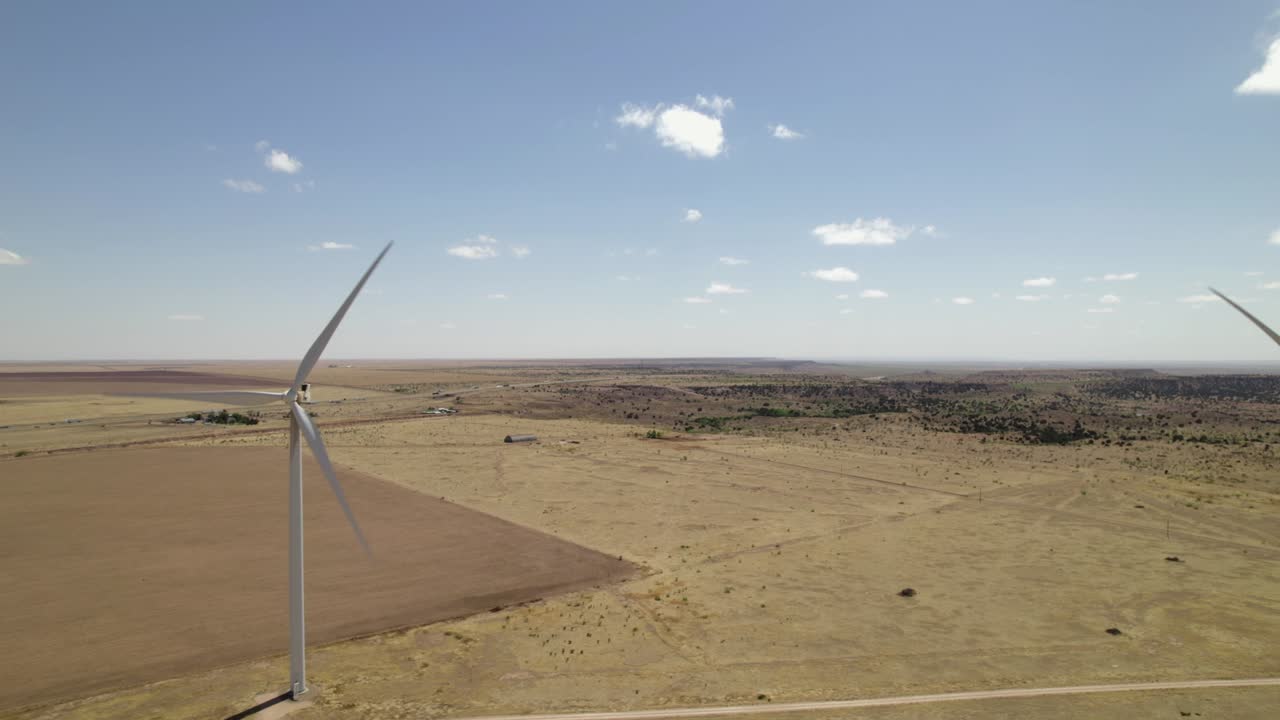 Wind turbine in Texas fields
