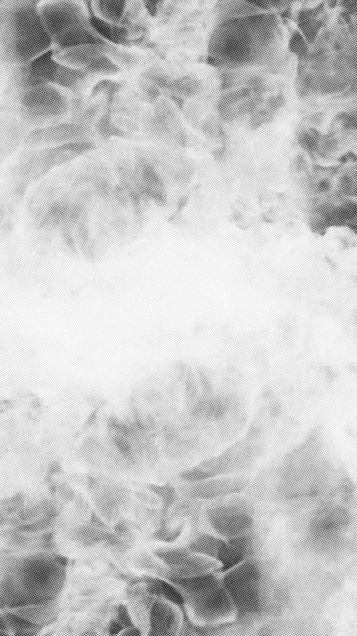 Pystyvideo abstraktista mustavalkoisesta rasterointityylisestä savuräjähdyksestä