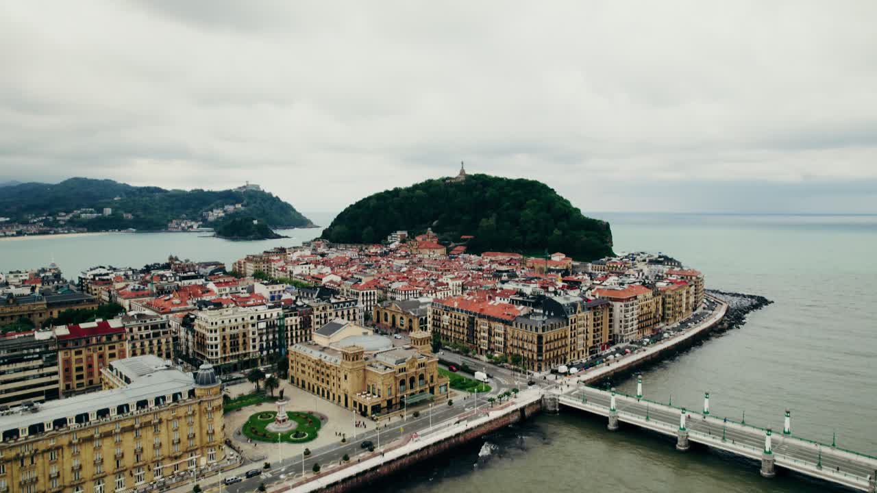 vista aérea de san sebastián, españa
