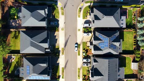 4k aerial drone shot centered over local portland, oregon suburban neighborhood