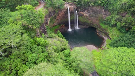 Kauai-Hawaii-Wailua-Falls-drone-footage