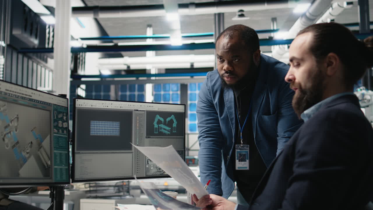 Engineers working on a design project