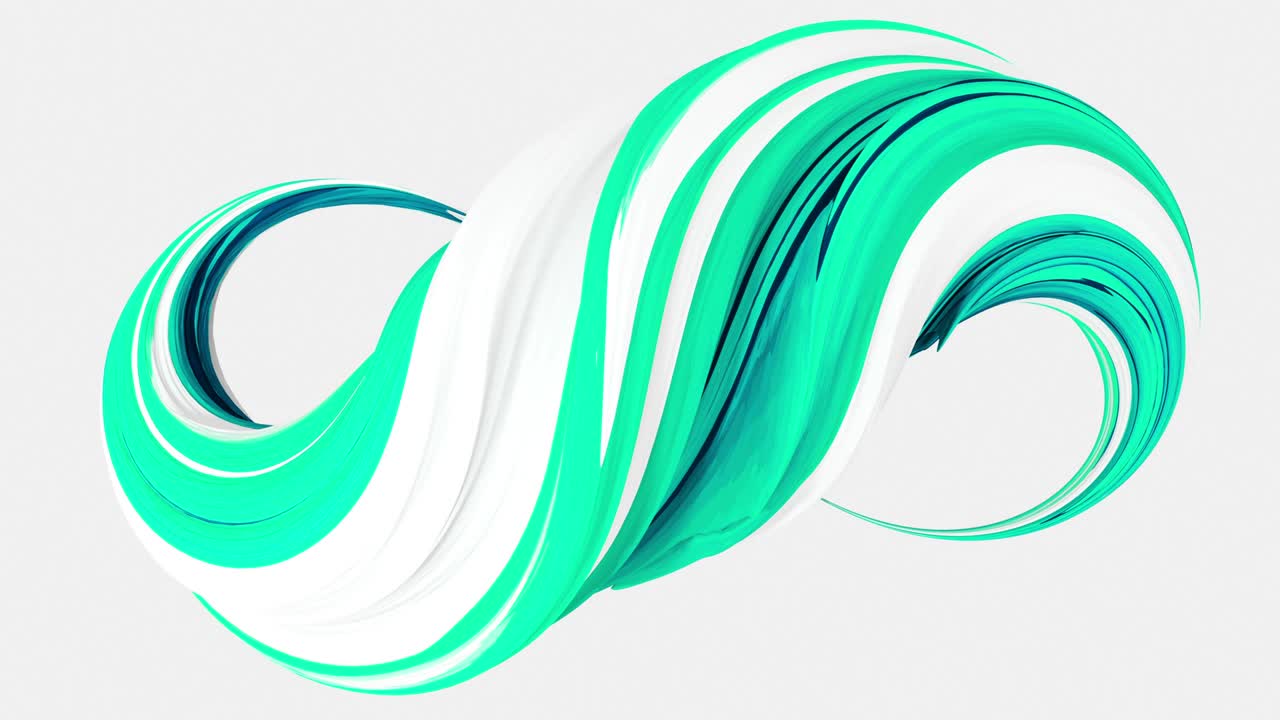 conjunto de diferentes colores de líneas de formas volando. 4k circuito de animación render de imágenes.