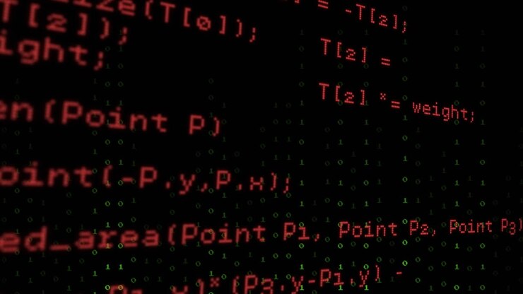 Animation af binær kodning og databehandling