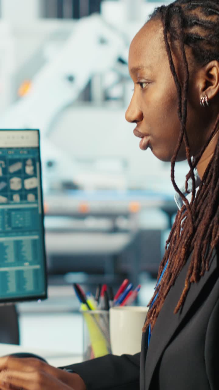 Vertical Video Photovoltaics Factory Programmer Coding App Monitoring System Performance