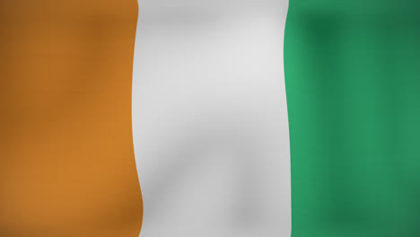 animation of fireworks over flag of ivory coast