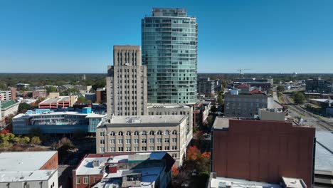 modern usa city skyline