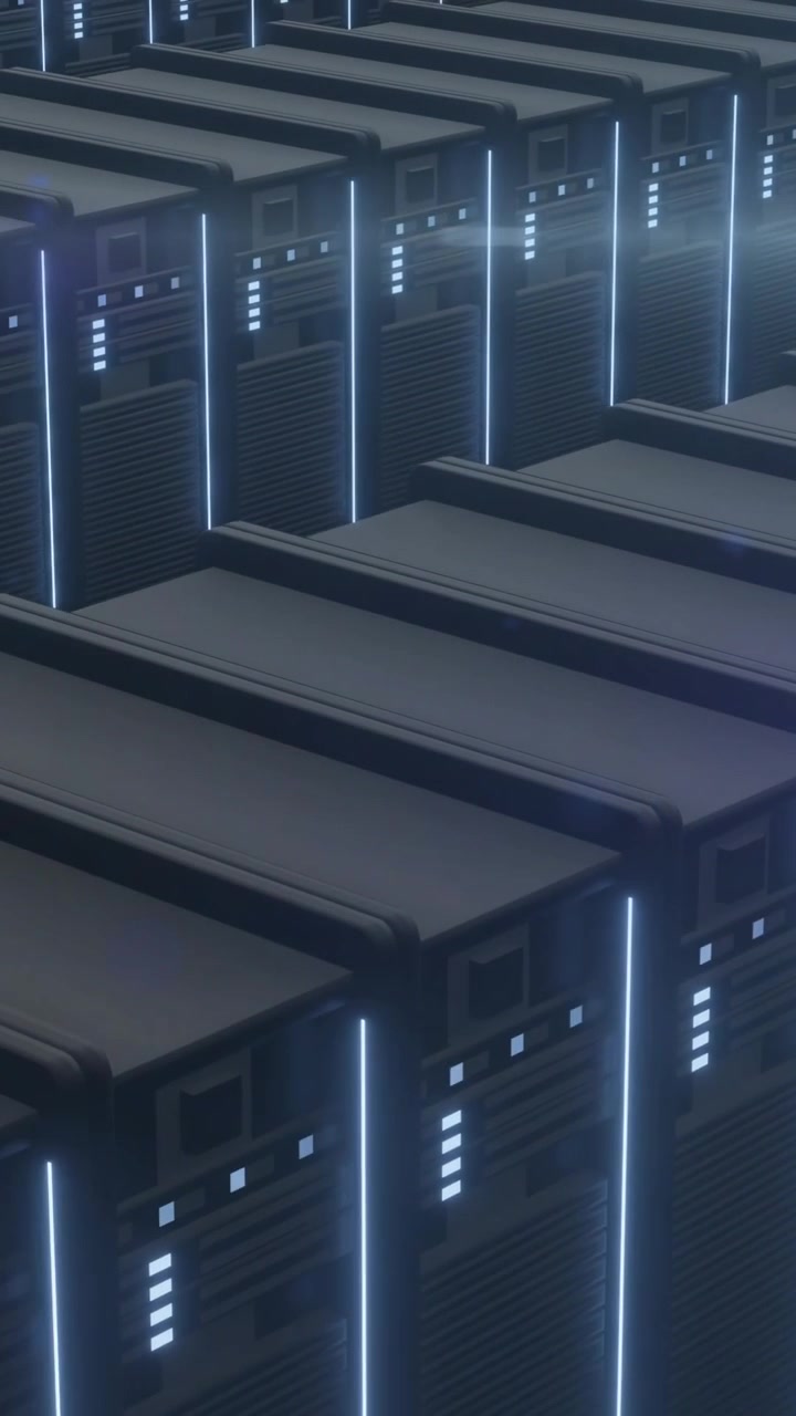 Animation of data processing over computer servers