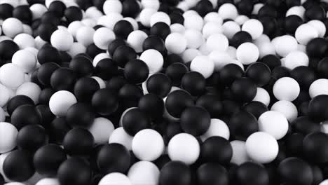 abstract black and white spheres