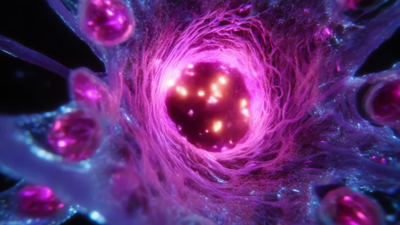 A Stunning Visual Representation of Cellular Structures, Showcasing the Intricate Details and Vibrant Colors of a Neuron, Highlighting Its Dynamic Nature and Role in Biological Processes and Communication