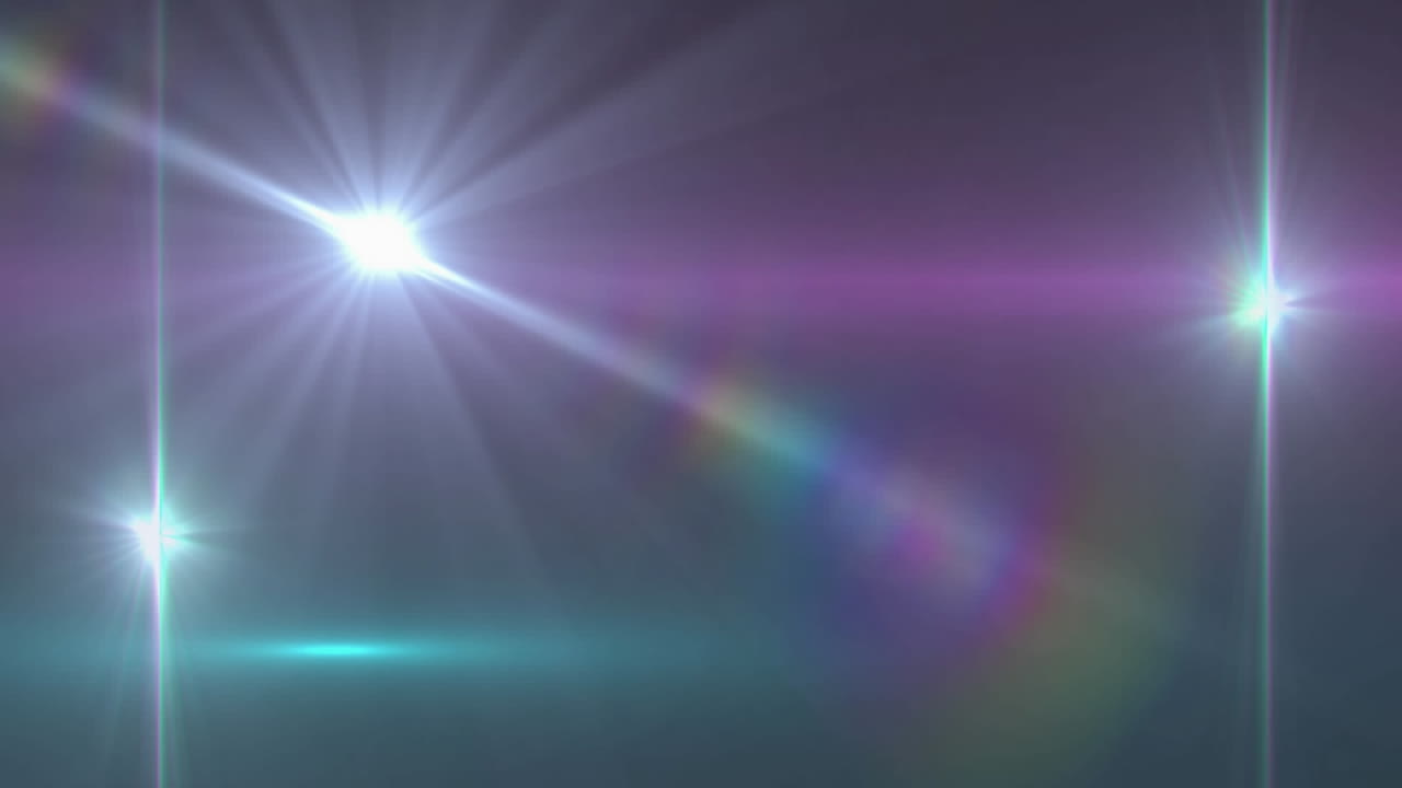 animación de rastros de luz y puntos sobre fondo negro