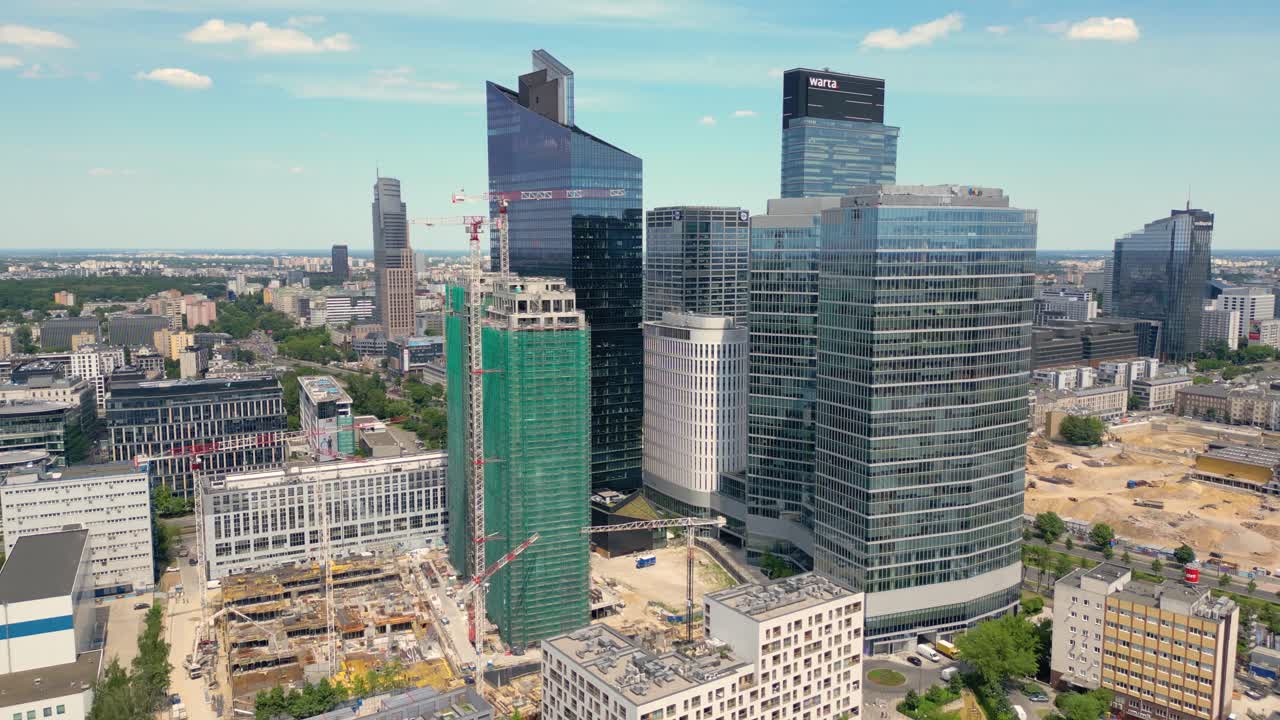 현대 도시 의 고층 초고층 건물