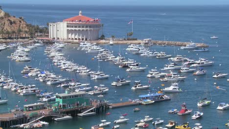 Überblick-über-Die-Stadt-Avalon-Auf-Der-Insel-Catalina-Mit-Dem-Opernhaus-Im-Hintergrund