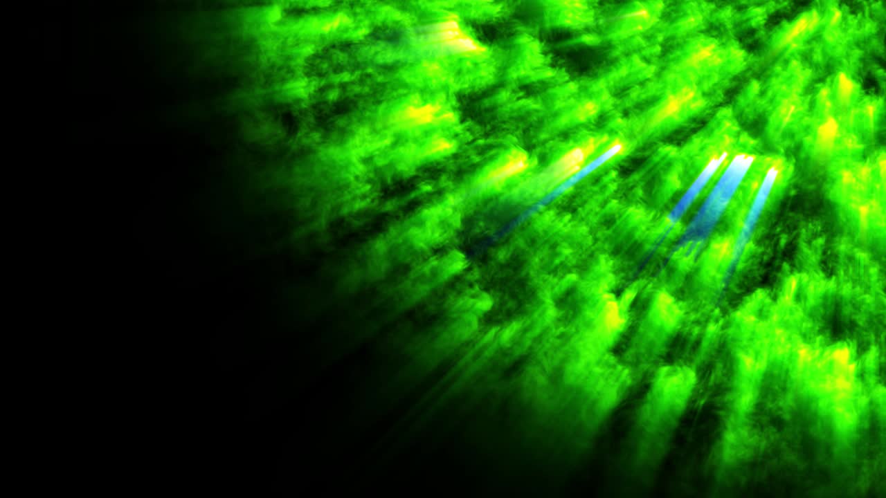 tema de ciencia ficción con rayos de luz. estrella ardiente de la superficie de la cual emanan rayos. fondo de espacio en bucle abstracto de 4k. sustancia de ebullición de alta energía, bola mágica o bola de fuego.