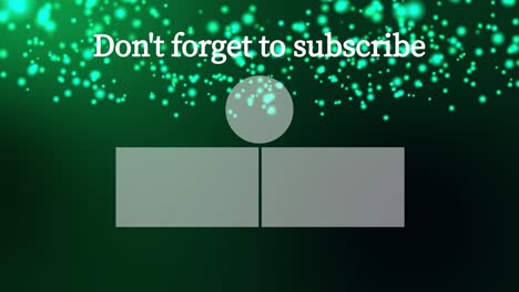 gráficos de movimiento de pantalla de extremo de tarjeta de punto flotante luminoso