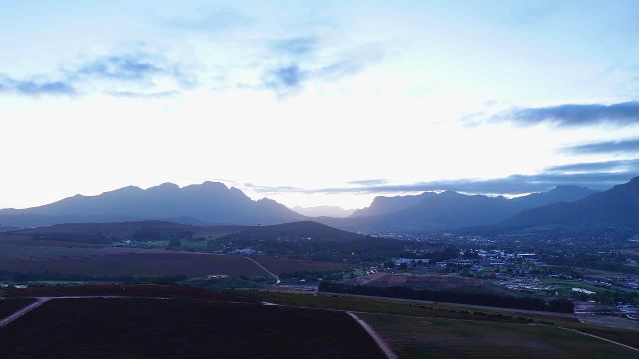 Drone shot of Mountain Range