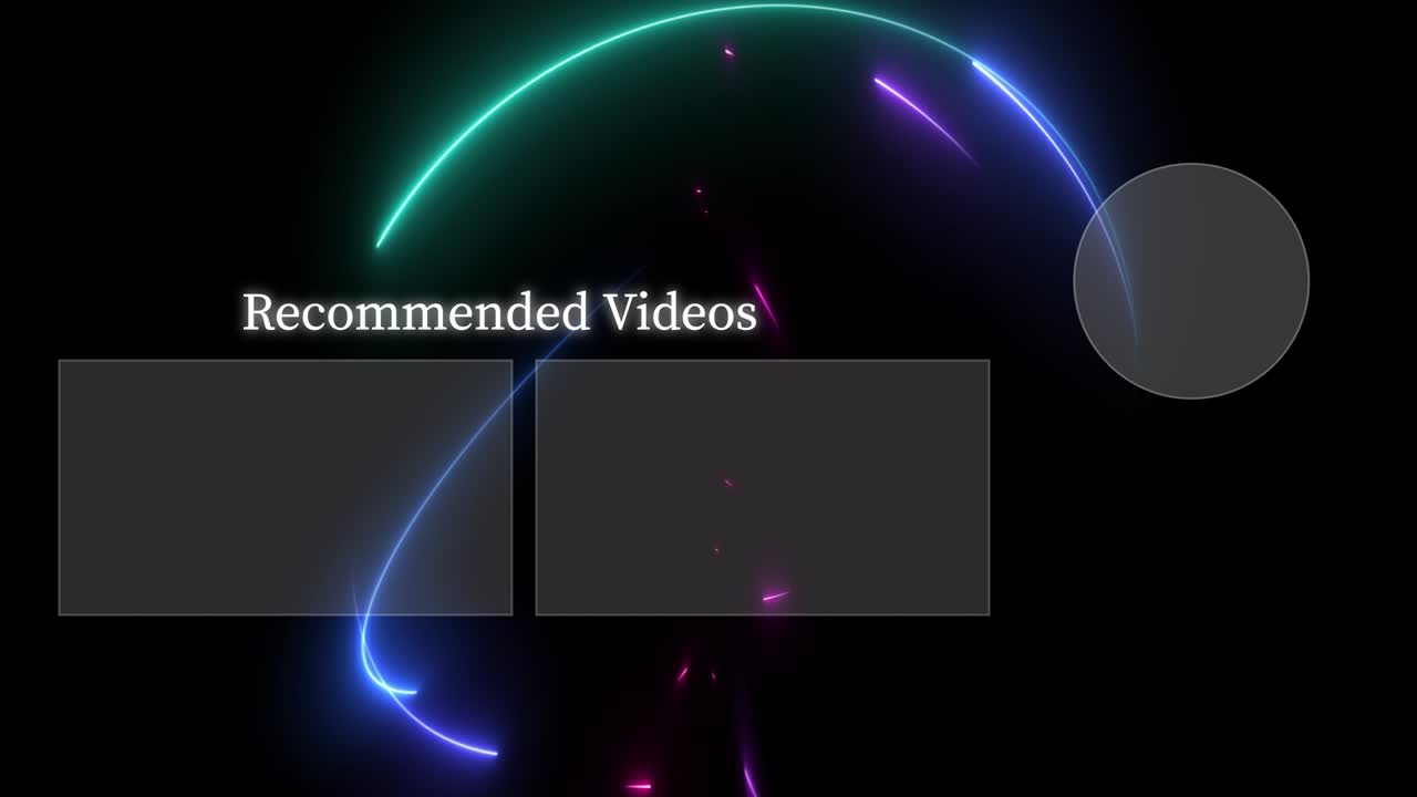 Cool stylish end card ending screen motion graphics