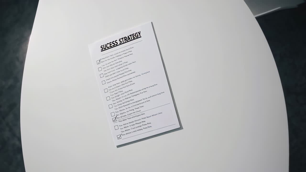 Success Strategy Checklist