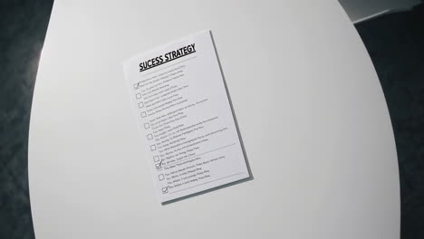 success strategy checklist