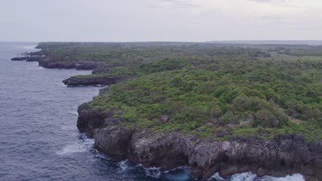 Wide-shot-of-small-cliff-at-Sumba-island-Indonesia