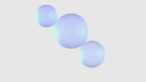 abstract sphere transparent white background 3d rendering motion