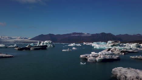 glacial lake iceland dronefootage