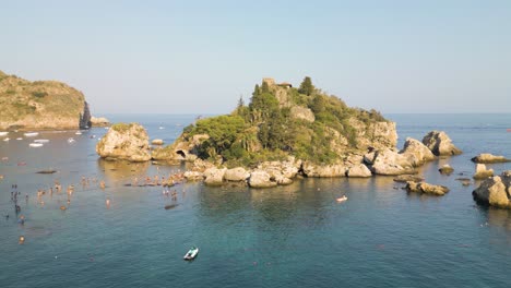 Famous-Isola-Bella--Low-Drone-Flight