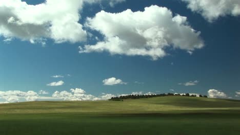 Long-Shot-Of-Grass-Covered-Hills-Outside-Zion-National-Park-In-Utah